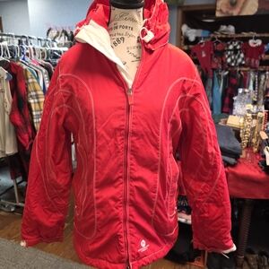 American Eagle Outfitters Women's Red Ski Jacket